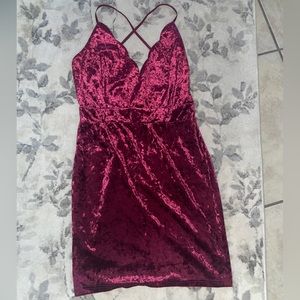 Velvet adjustable strap sexy fitted midi dress